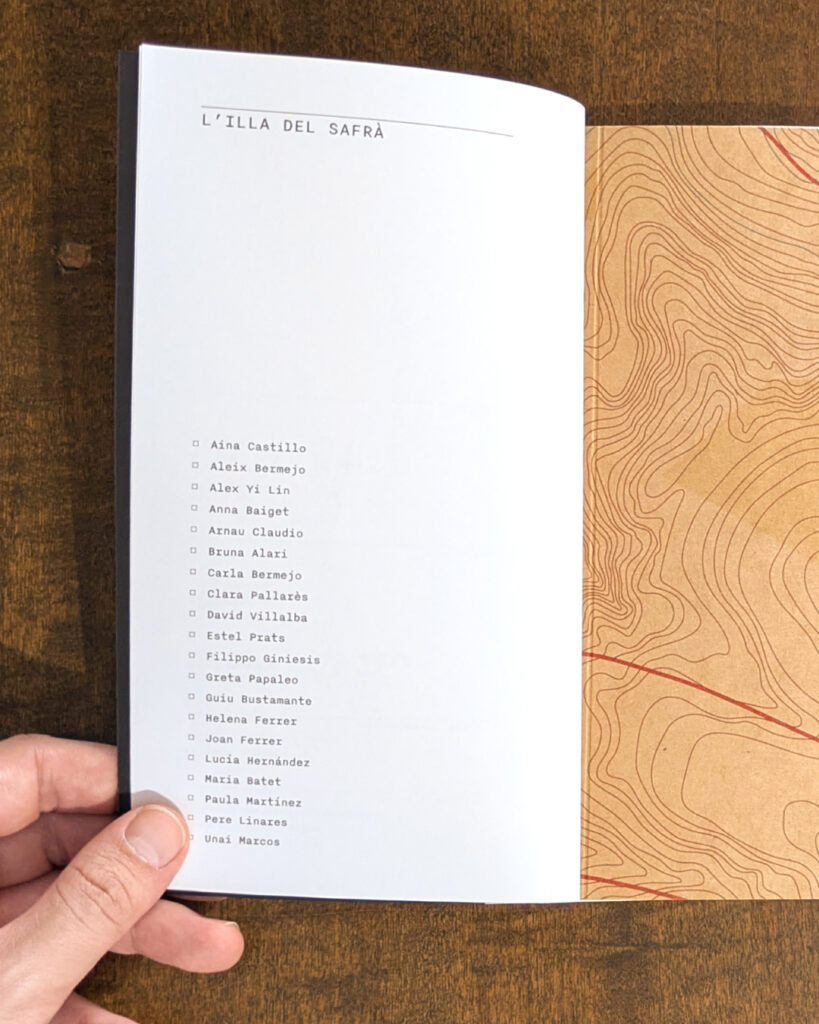 Interior del llibre Refugi, mapa pt.1